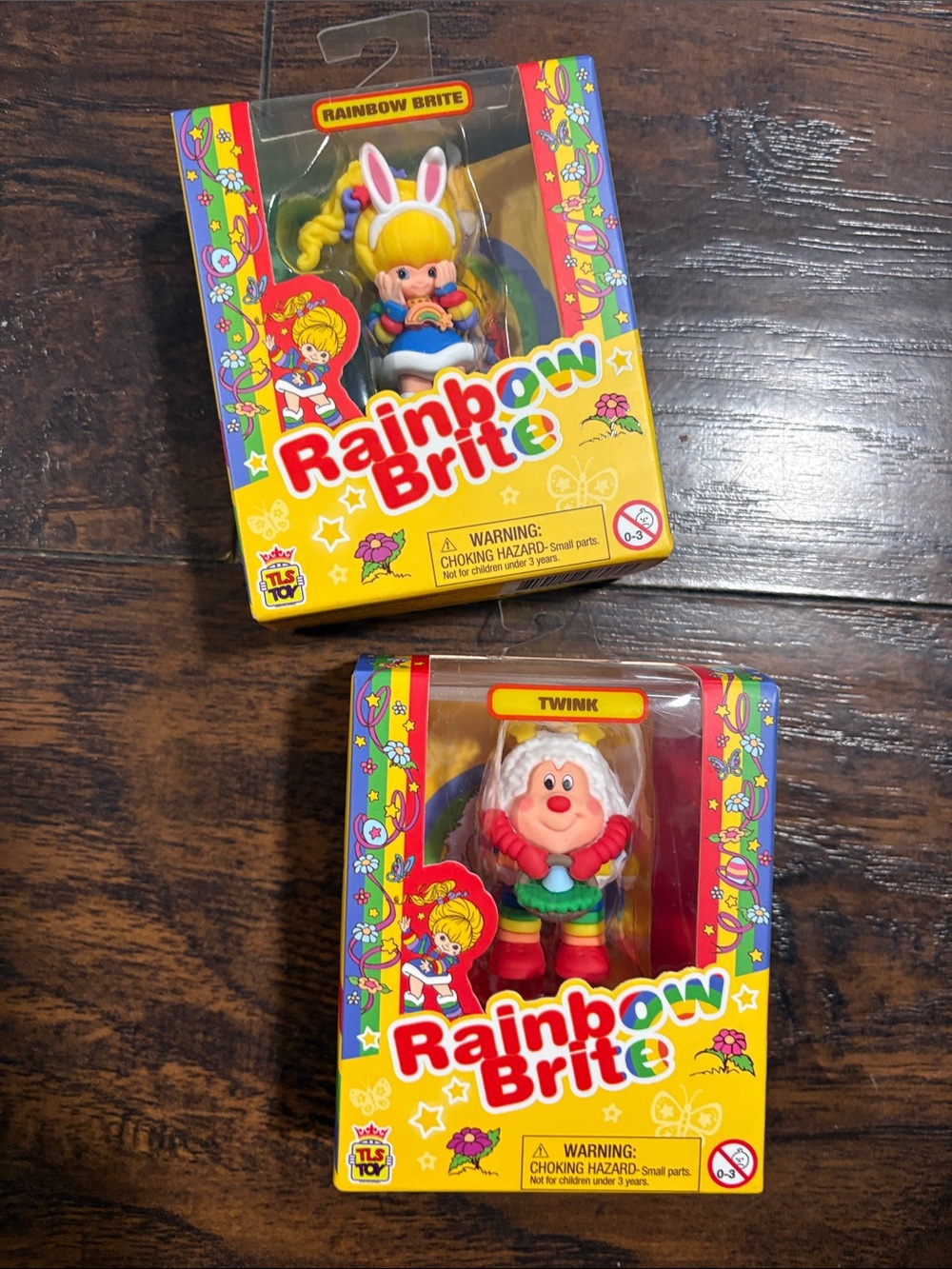 Rainbow Brite 1980s Mini Figures Duo of Rainbow Brite & Twink -NEW (one of each)